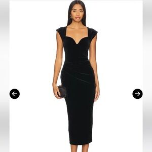 Nookie Mystery Black Velvet Dress